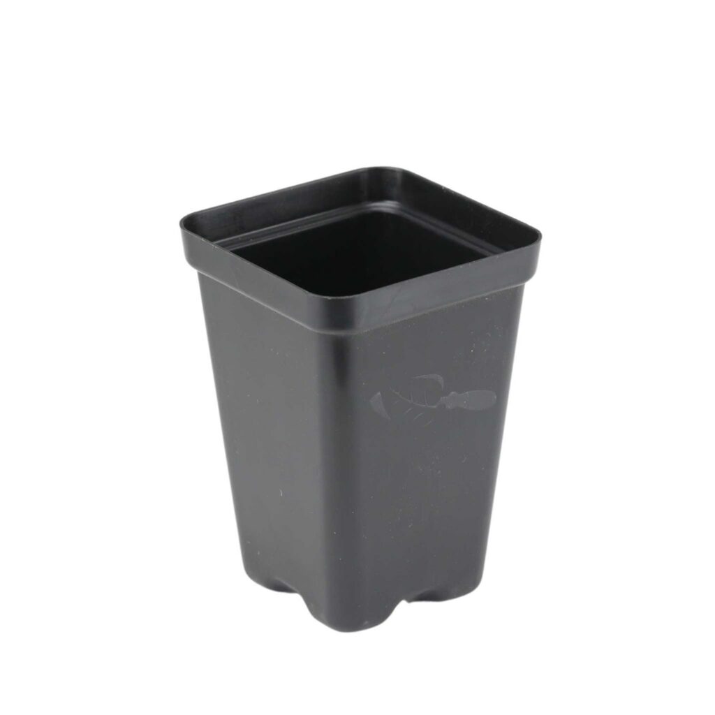 Bootstrap 2.5′ Seed Starting Square Pot-Black