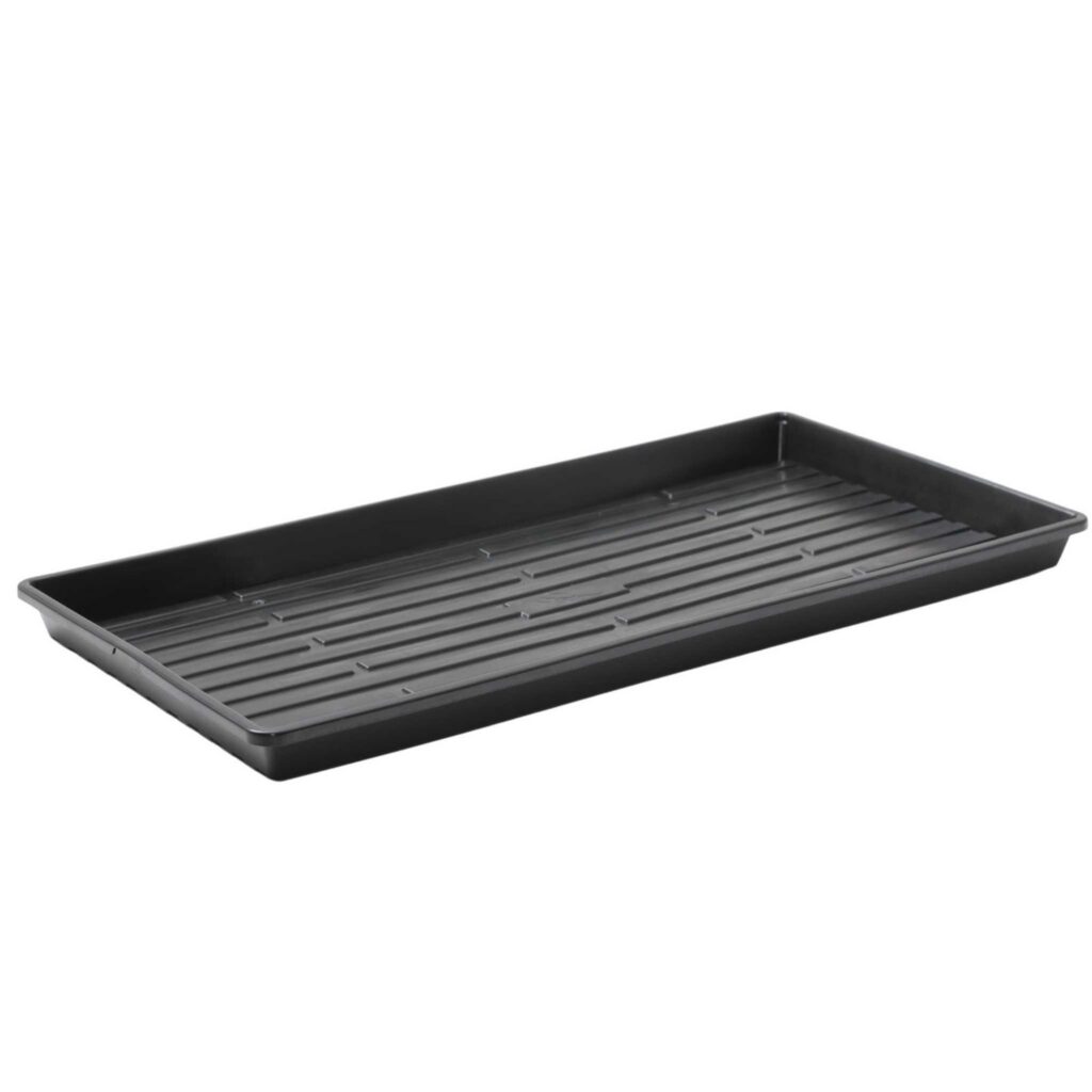 Bootstrap Microgreen Tray 10X20 Shallow Ext Strength No Hole Black