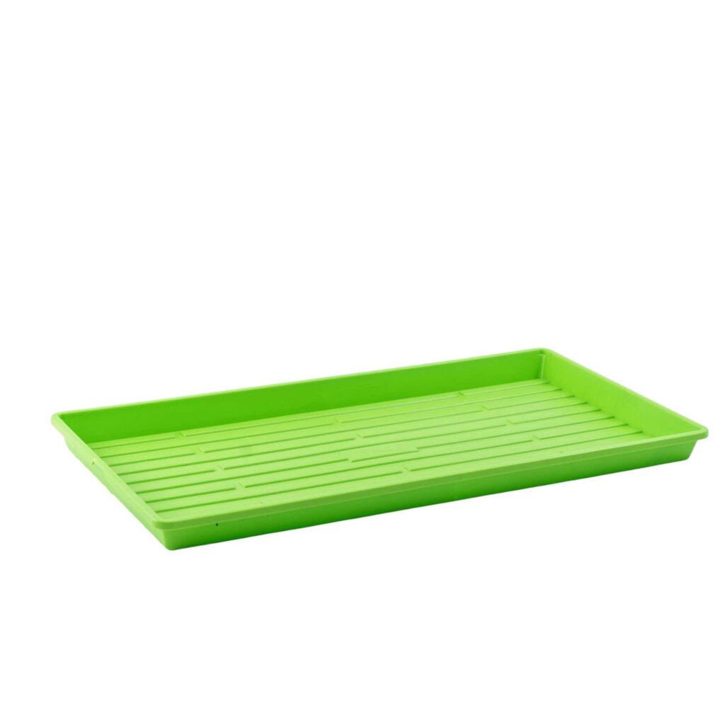 Bootstrap Microgreen Tray 10X20 Shallow Ext Strength No Hole Green