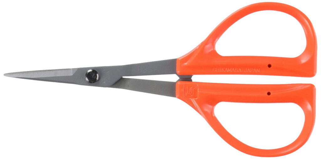 Chikamasa Short Blade Pruners B-300Sf Ss W/ Fluorine Coating