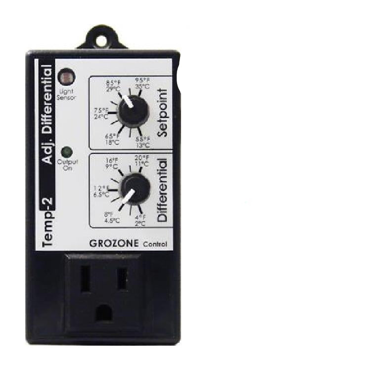 Grozone Adjustable Differential Thermostat Tp2