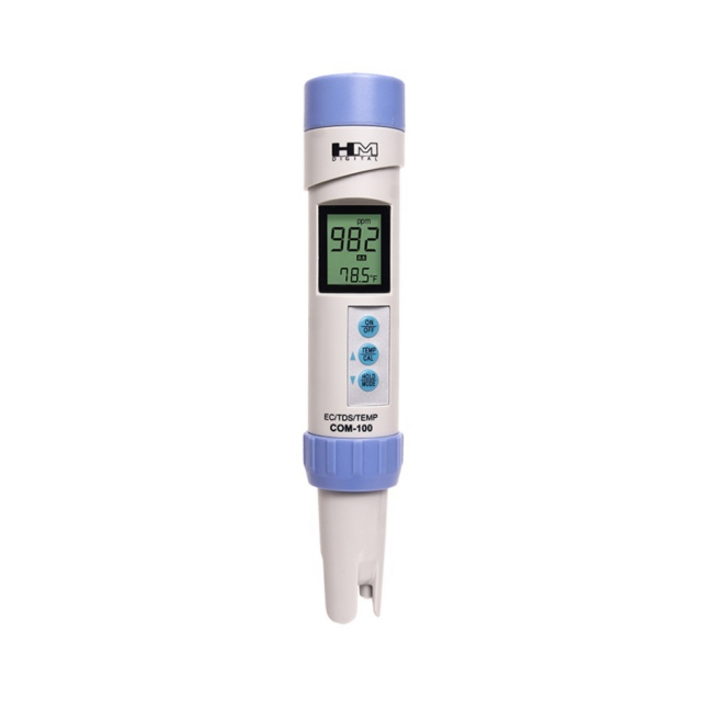 Hm Digital Com-100 Waterproof Tds/Ec/Temp Meter