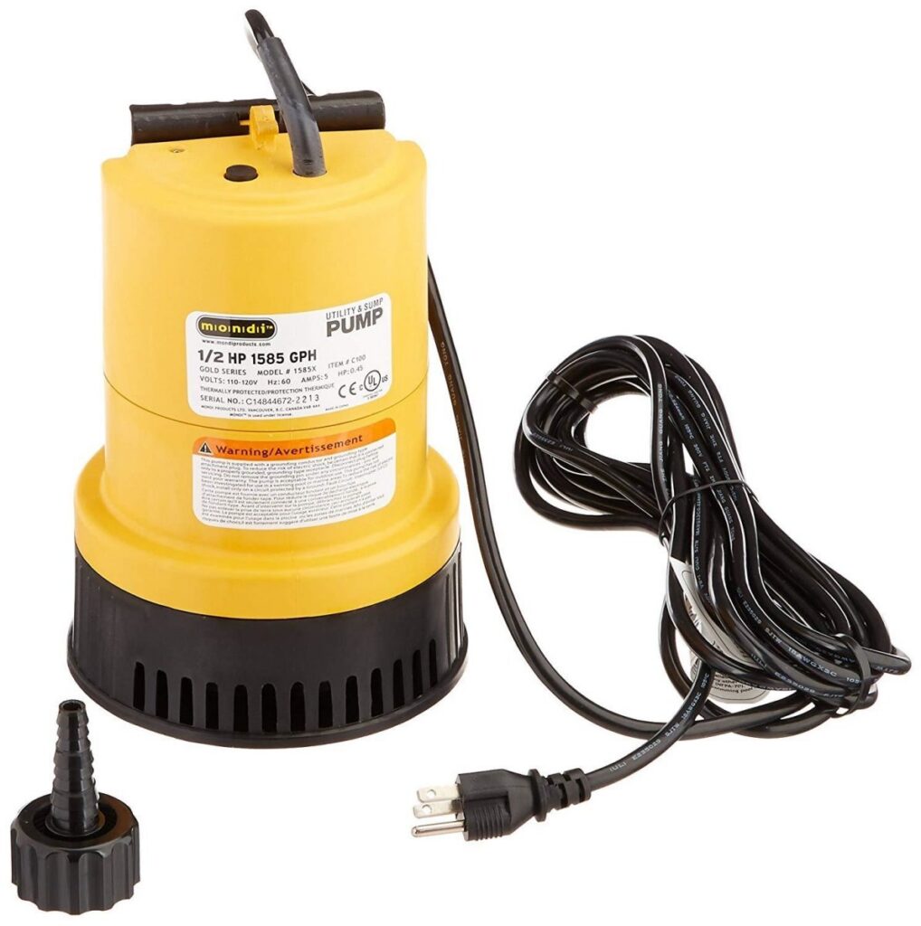 Mondi Sump Pump 1585 Gph Oil-Less
